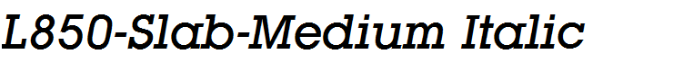L850-Slab-Medium Italic