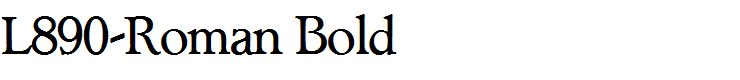L890-Roman Bold