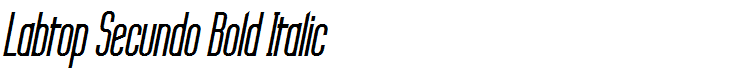 Labtop Secundo Bold Italic