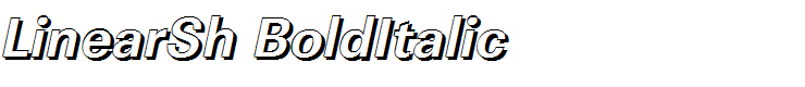 LinearSh BoldItalic