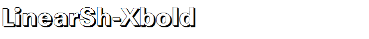 LinearSh-Xbold