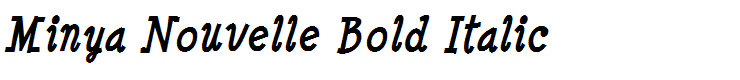 Minya Nouvelle Bold Italic