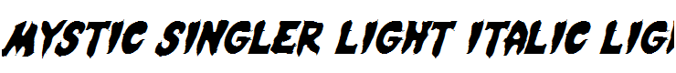 Mystic Singler Light Italic Light Italic