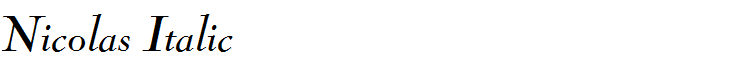 Nicolas Italic