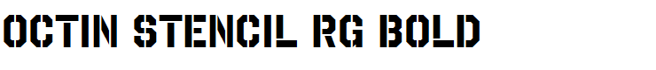 Octin Stencil Rg Bold