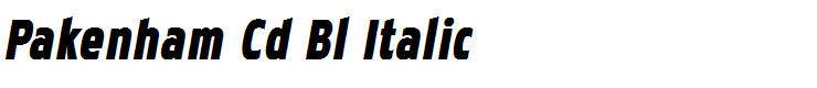 Pakenham Cd Bl Italic