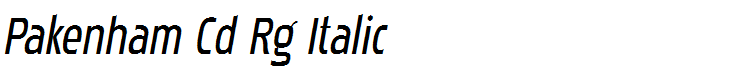 Pakenham Cd Rg Italic