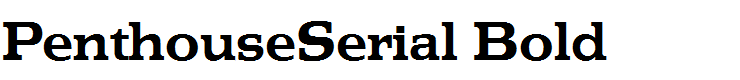 PenthouseSerial Bold