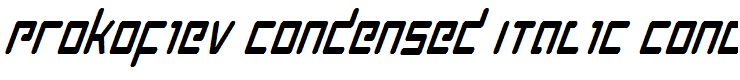 Prokofiev Condensed Italic Condensed Italic