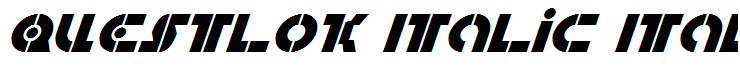 Questlok Italic Italic