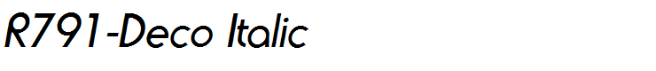 R791-Deco Italic