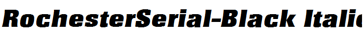 RochesterSerial-Black Italic