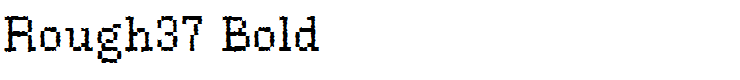 Rough37 Bold