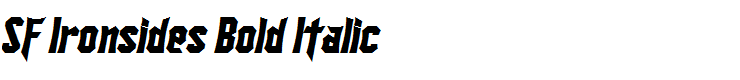 SF Ironsides Bold Italic