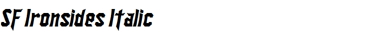 SF Ironsides Italic
