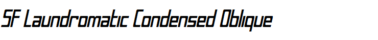 SF Laundromatic Condensed Oblique