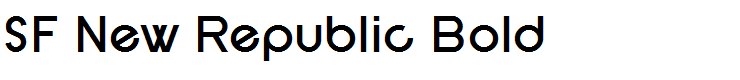 SF New Republic Bold
