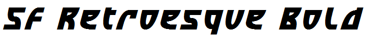 SF Retroesque Bold Italic