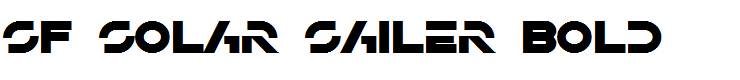 SF Solar Sailer Bold