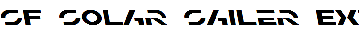 SF Solar Sailer Extended Italic
