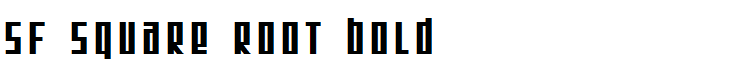 SF Square Root Bold