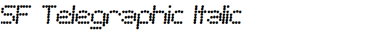 SF Telegraphic Italic