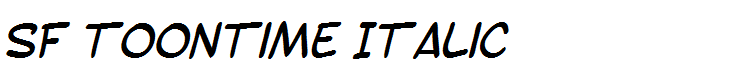 SF Toontime Italic