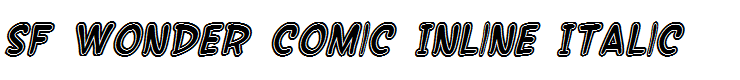 SF Wonder Comic Inline Italic
