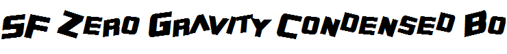 SF Zero Gravity Condensed Bold Italic