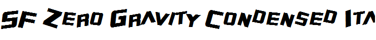 SF Zero Gravity Condensed Italic