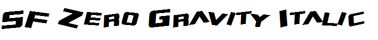 SF Zero Gravity Italic