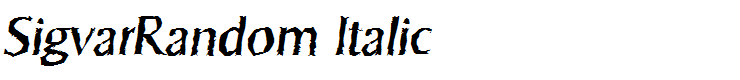 SigvarRandom Italic