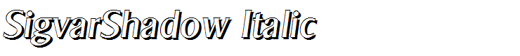 SigvarShadow Italic
