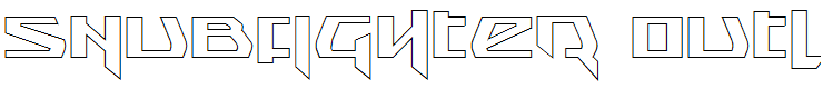 Snubfighter Outline Regular
