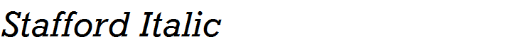Stafford Italic