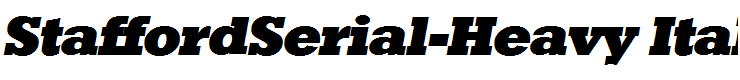 StaffordSerial-Heavy Italic