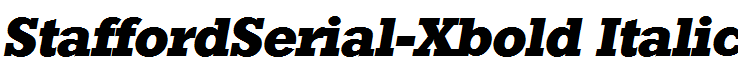 StaffordSerial-Xbold Italic