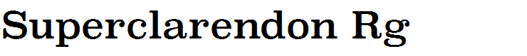 Superclarendon Rg