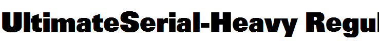UltimateSerial-Heavy Regular