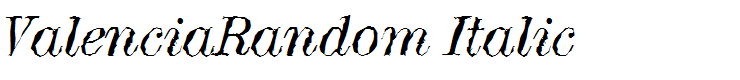 ValenciaRandom Italic