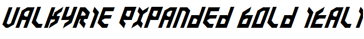 Valkyrie Expanded Bold Italic Expanded Bold Italic