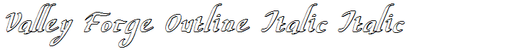 Valley Forge Outline Italic Italic