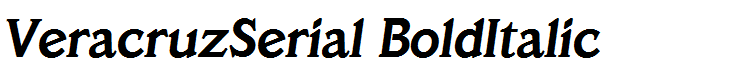 VeracruzSerial BoldItalic