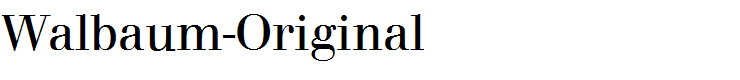 Walbaum-Original