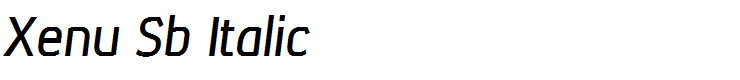 Xenu Sb Italic