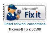 fixit program for network connections