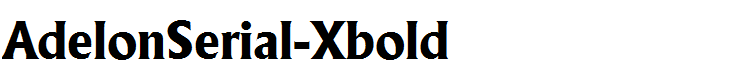 AdelonSerial-Xbold