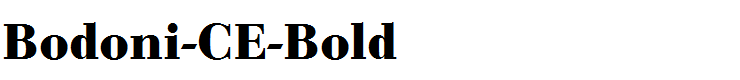 Bodoni-CE-Bold