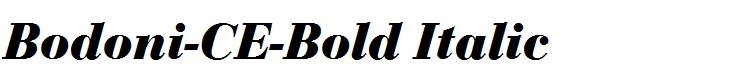 Bodoni-CE-Bold Italic