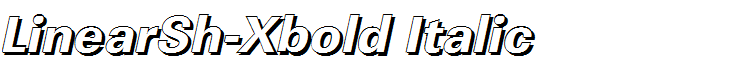 LinearSh-Xbold Italic